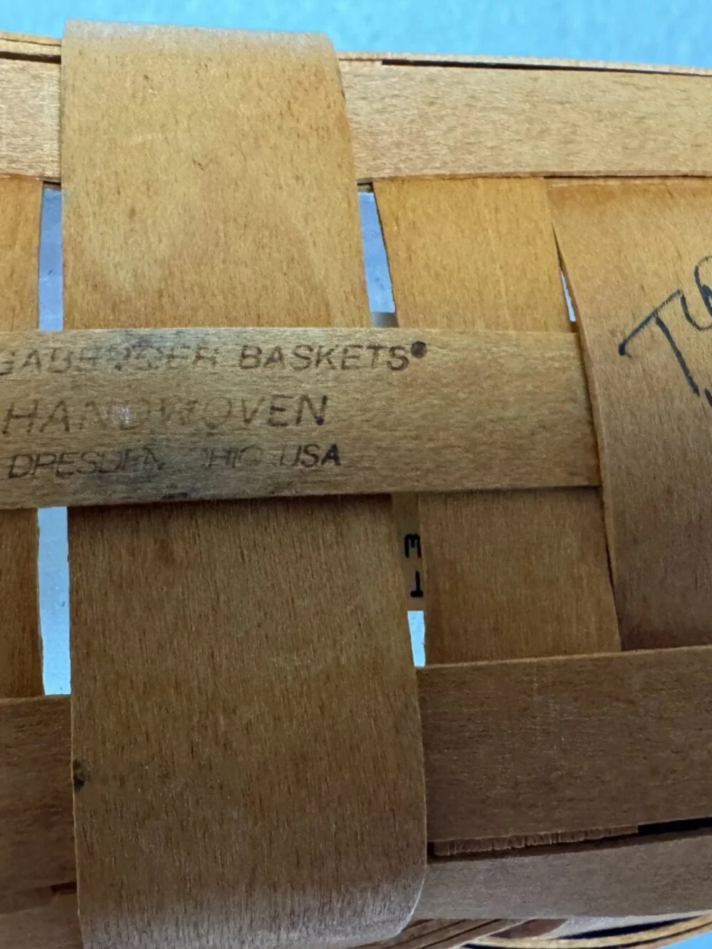 Longaberger Handmade Wooden Basket Set of 3